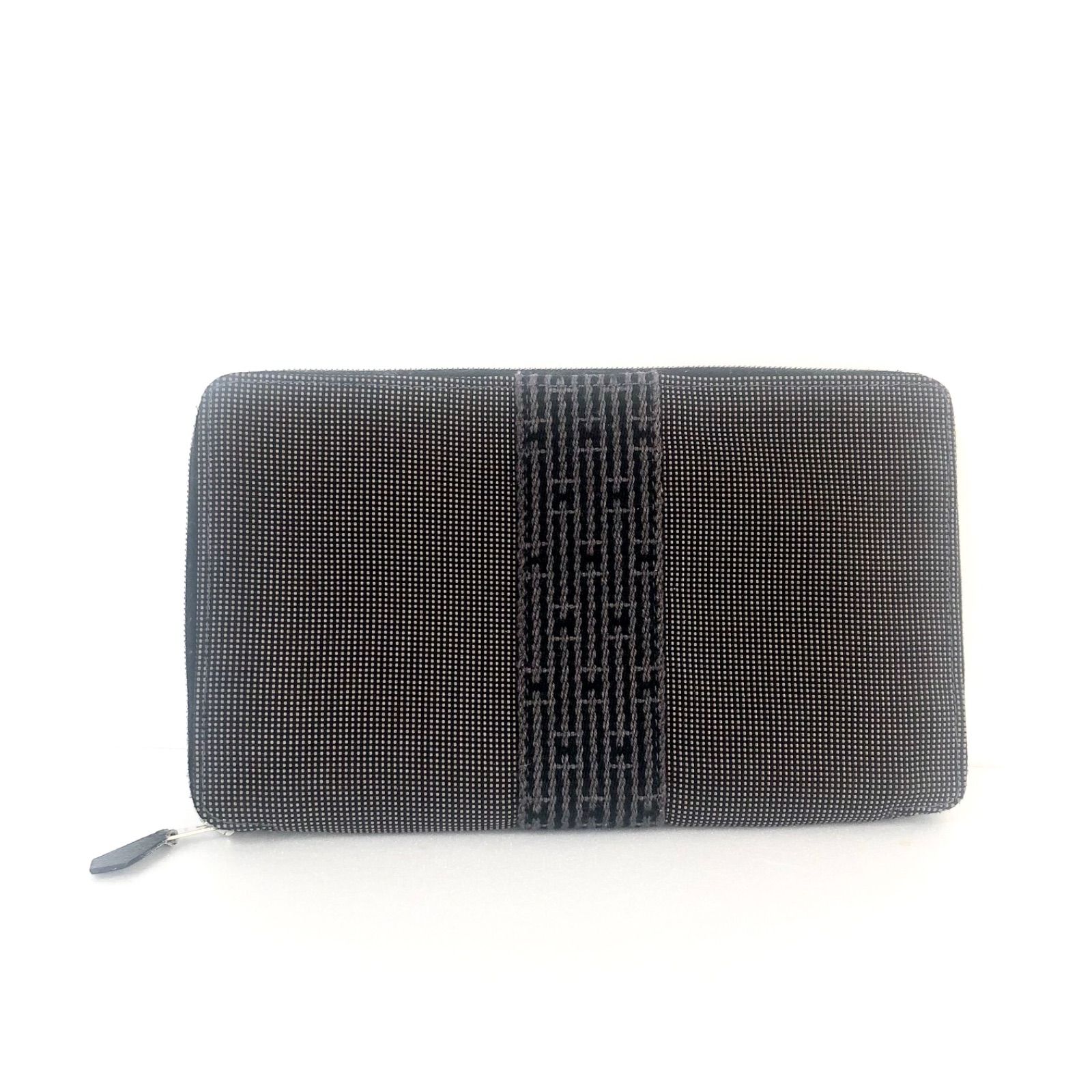 ★エルメス 長財布 パース GM ブラック グレー フールトゥ FA231 ☆エルメス 長財布 パース GM ブラック グレー フールトゥ FA231