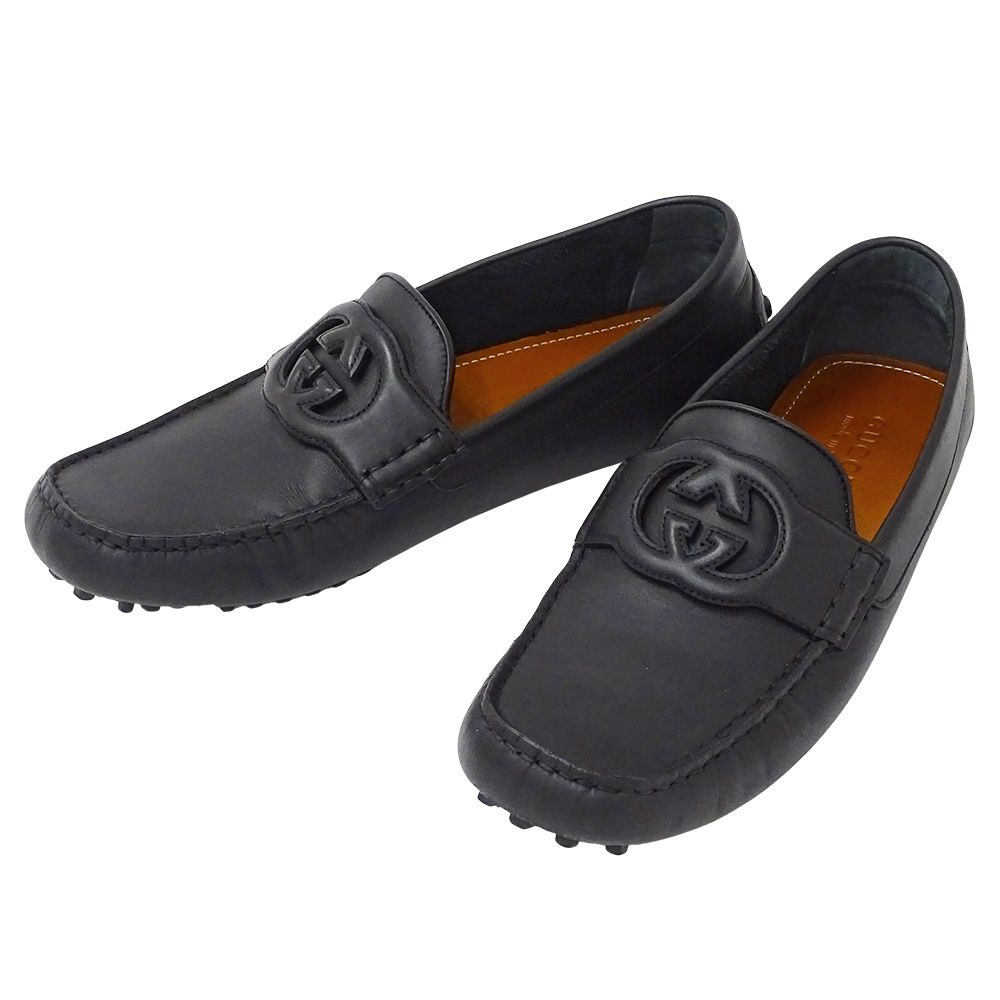 正規品【美品】GUCCI グッチ 高級 ドライビングシューズ 本革 UK8.5 グッチ GUCCI 靴 メンズ ブランド ドライビングシューズ