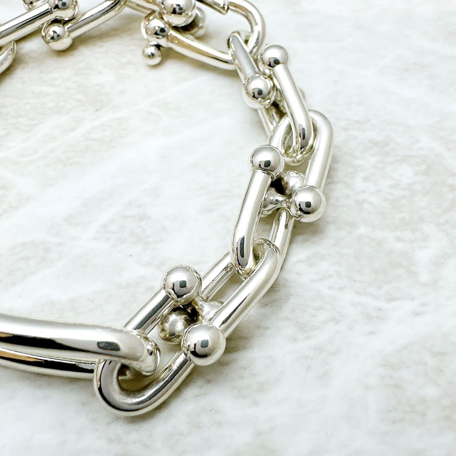 美品🌟Tiffany＆Co. ハードウェア オーバル リンク ミディアム