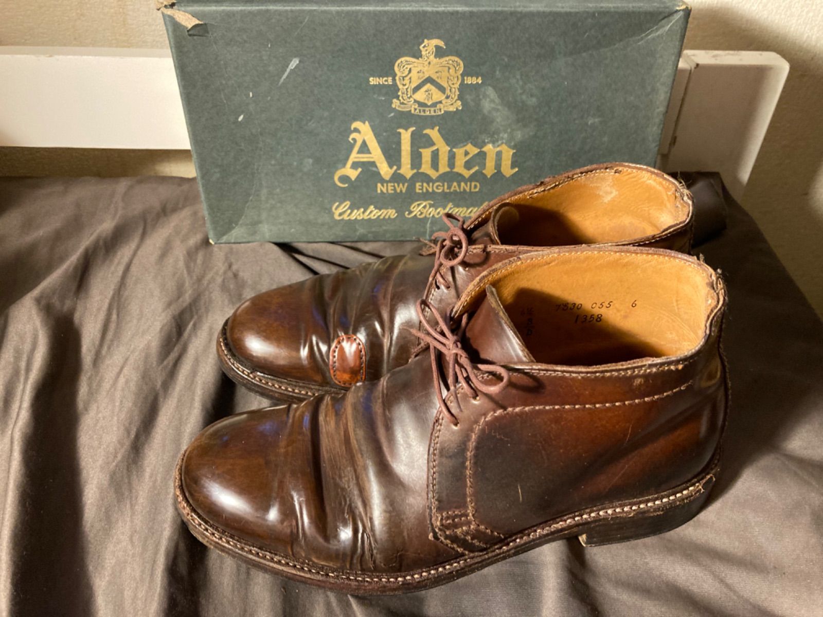 値下げ オールデン Alden 6 1/2 D コードバンチャッカーブーツ