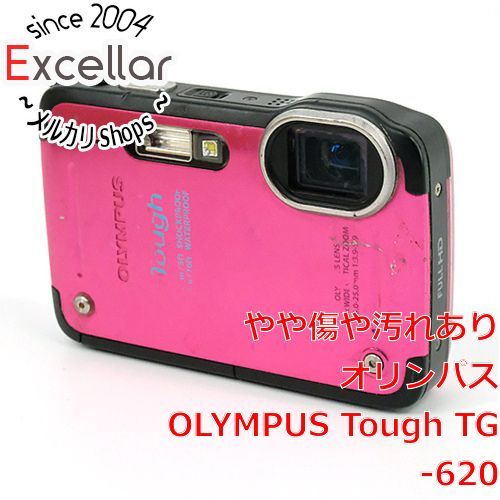 bn:18] OLYMPUS 防水デジカメ TOUGH TG-620 ピンク 本体・液晶