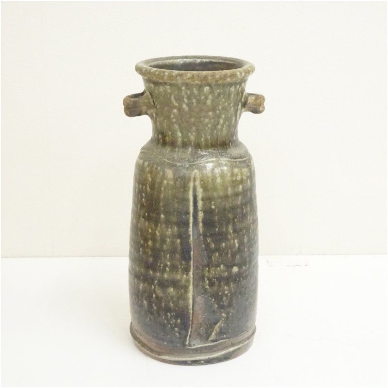 備前焼　山本出　花入　花瓶　花器　　　華道　茶道　和室 備前焼 山本出造 花入（共箱）花入れ 茶道 茶道具 花瓶 花器 おしゃれ
