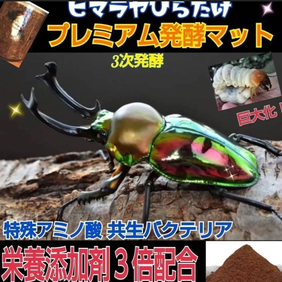 ミヤマクワガタ、ノコギリ幼虫に抜群！800mlボトル入プレミアム発酵