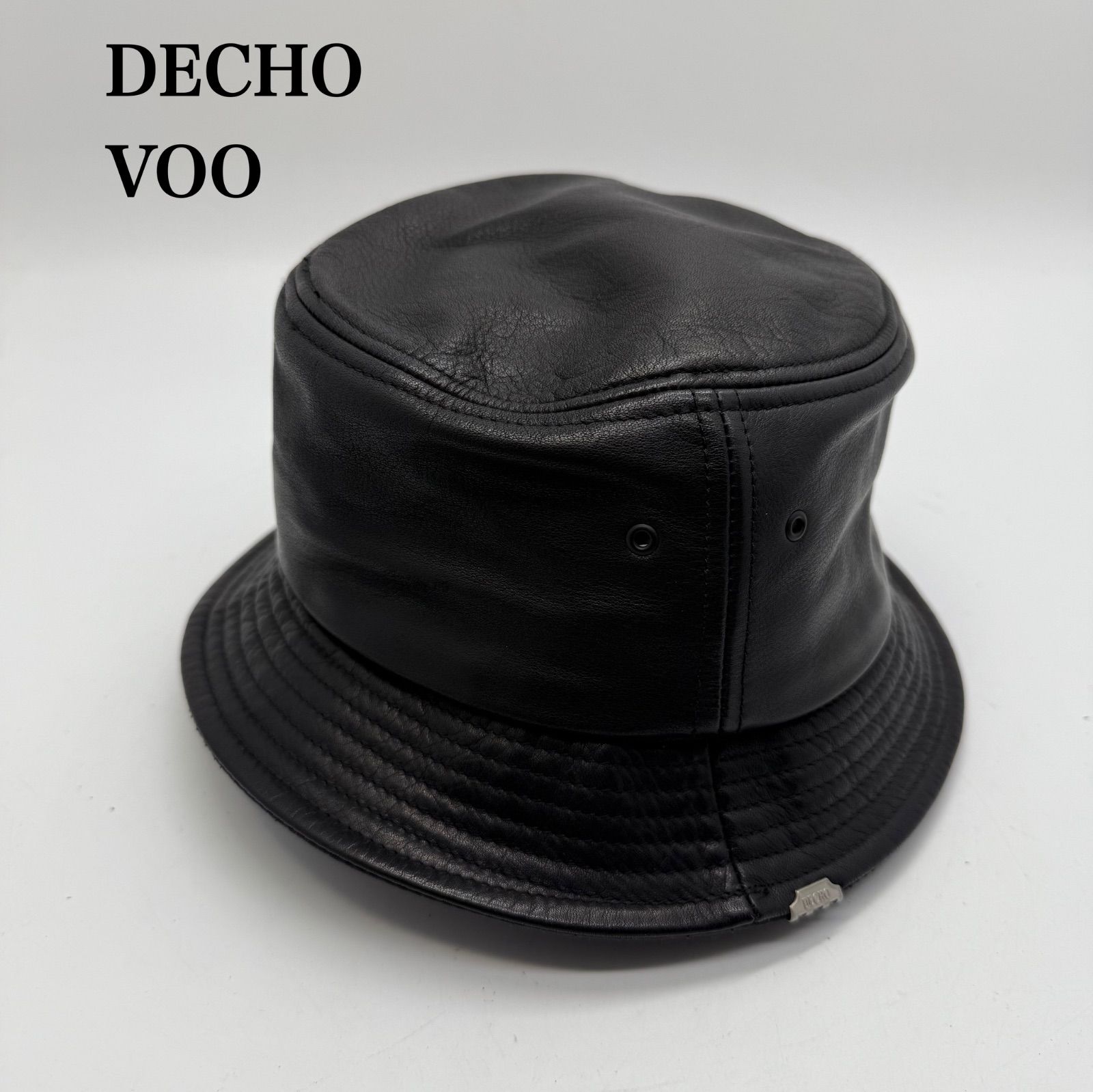 DECHO VOO balance LEATHER bucket hat 01 デコー ヴォー 本革