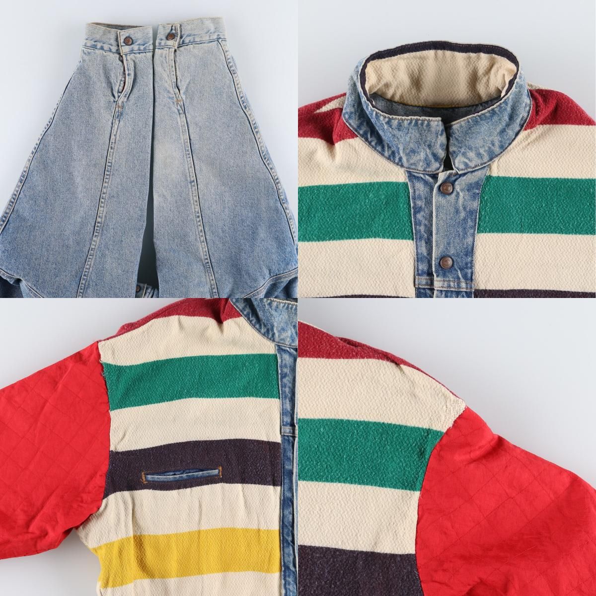 古着 90年代 リーバイス Levi's 70617-0291 ボーダー柄 リバーシブル