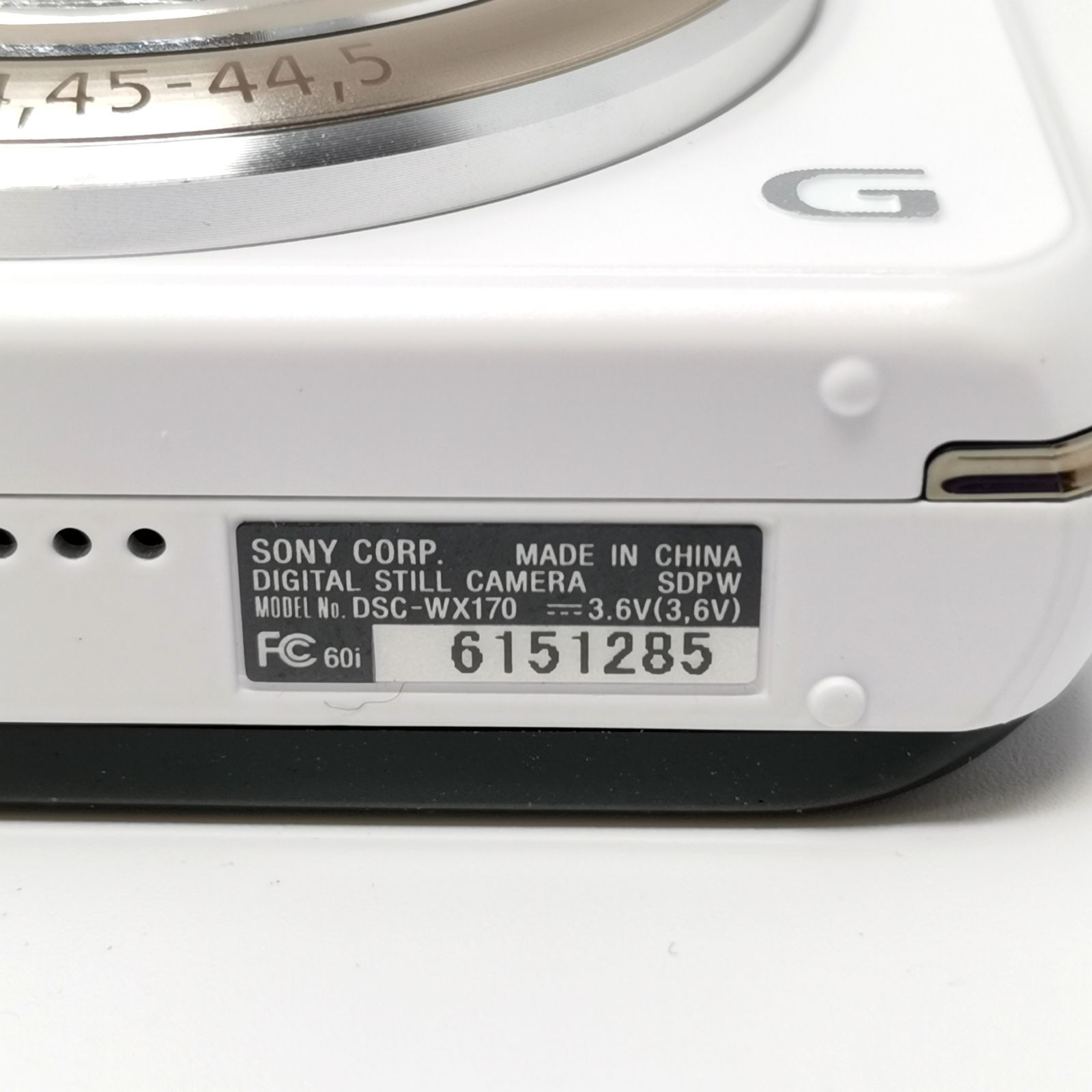 カメラ ソニー cyber-shot DSC-WX170 ホワイト デジカメ 動作確認済み