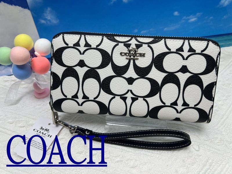 コーチ COACH 長財布 財布 シグネチャー キャンバス ロング ジップ アラウンド ウォレット ラウンドファスナー ブラックマルチ CP409 A339プレゼント 贈り物 ギフト   財布 レディース 新品未使用 ブランド ファッション 14