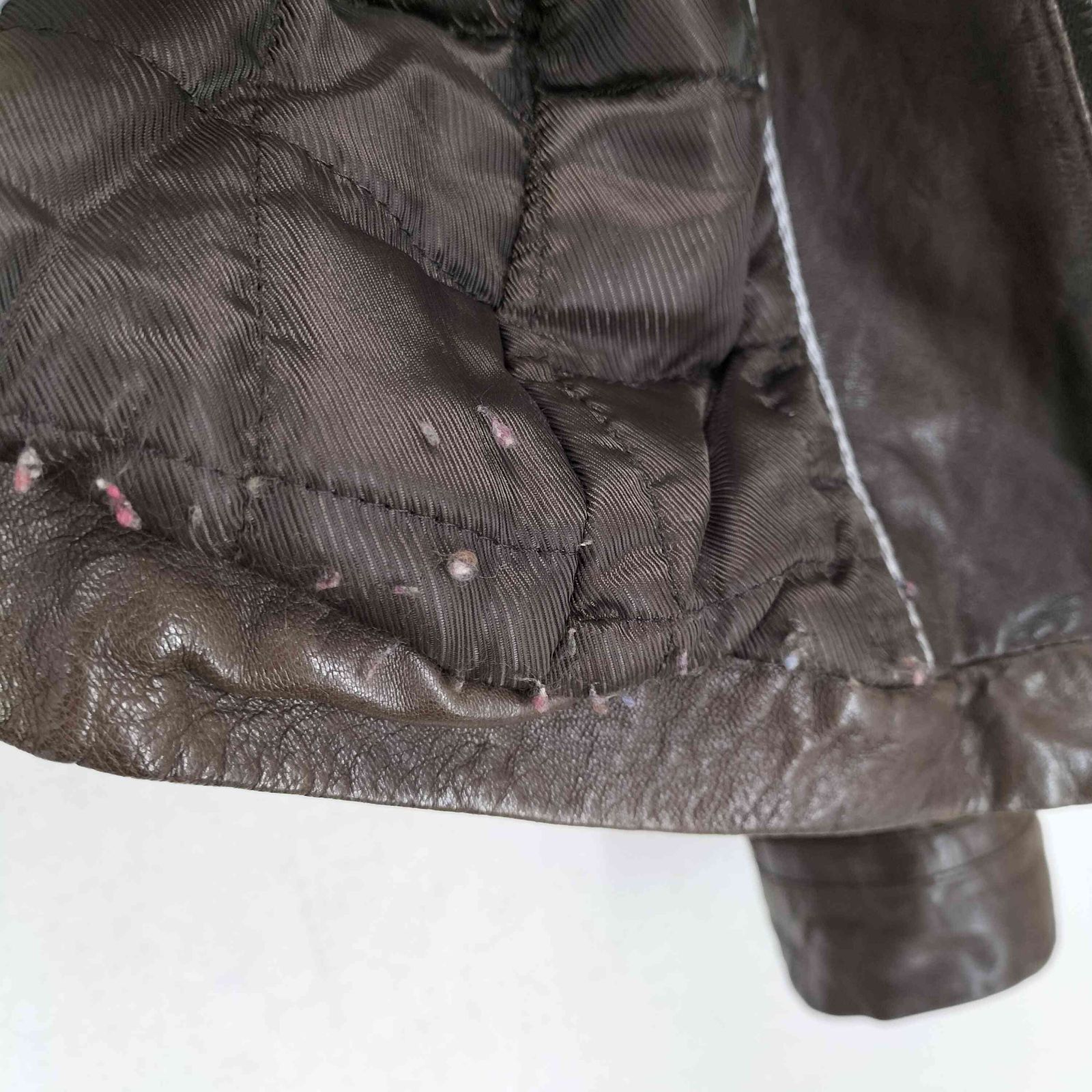 ラムレザージップジャケット