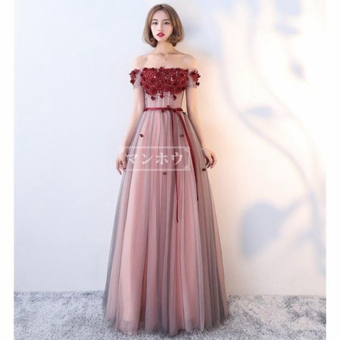 モダンな パーティードレス 結婚式 ドレス ウェディングドレス ロングドレス パーティドレス お呼ばれ ピアノ 演奏会 発表会 大きいサイズ ドレス mismis01