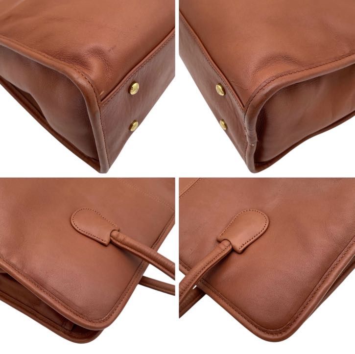 オールドコーチ ガマ口 希少ケース グラブタンレザー ブラウン 良品 COACH コーチ OLD COACH オールドコーチ トートバッグ 7303
