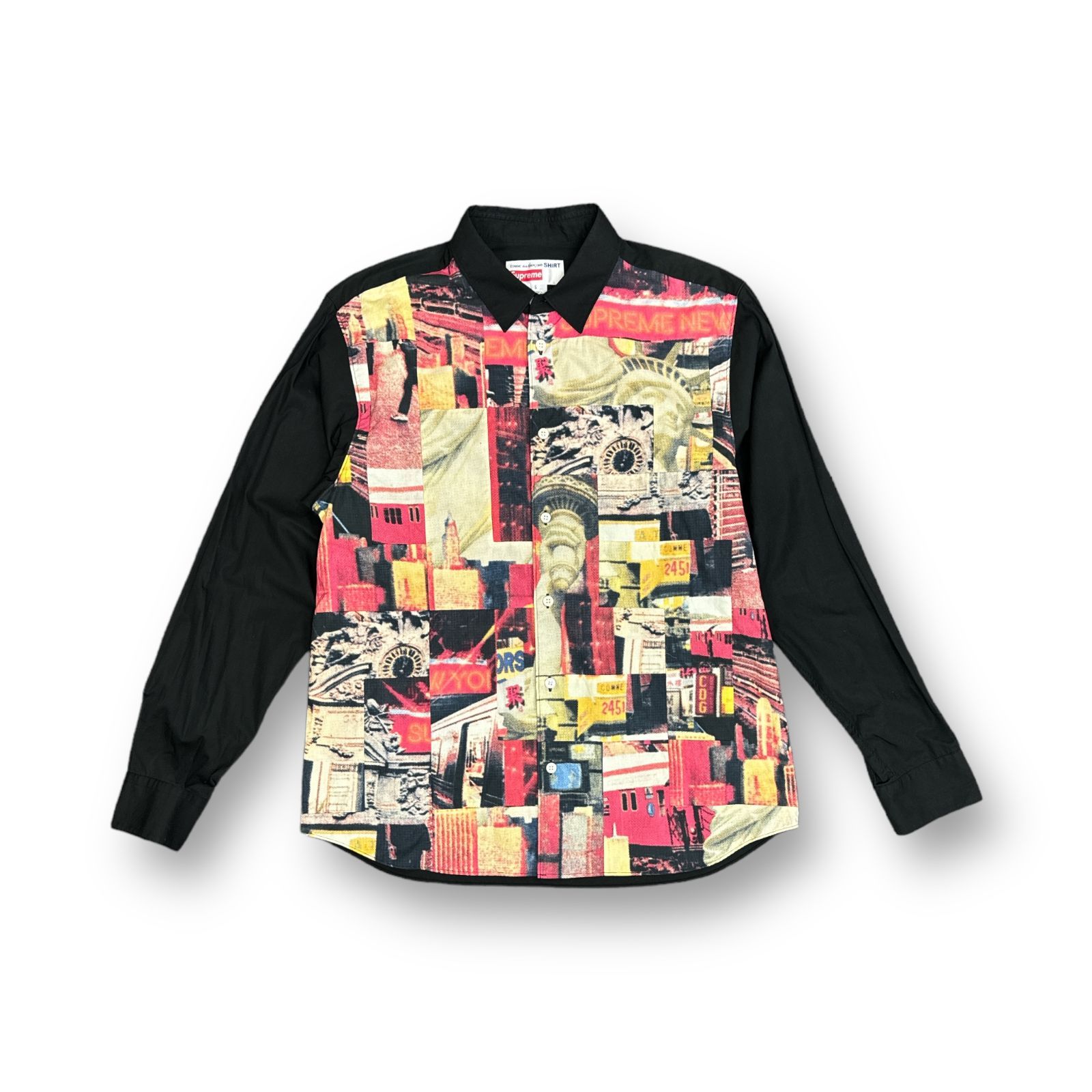 ※値下げ！supreme comme des garcons パッチワークシャツ Buy Supreme x Comme des Garçons SHIRT Patchwork Button Up Shirt