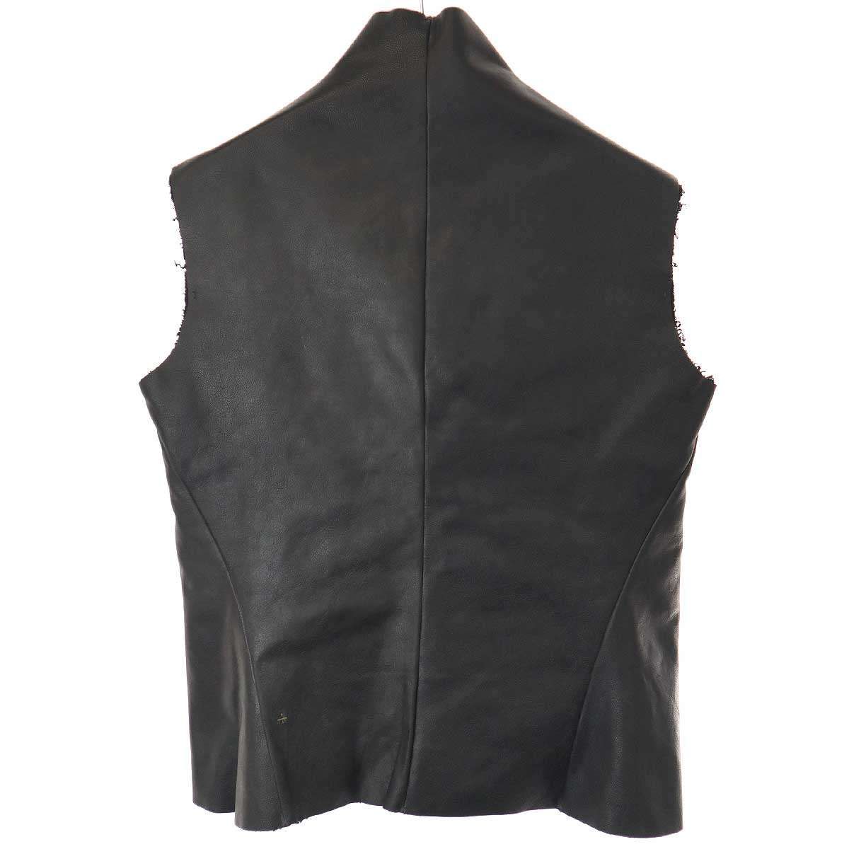m.a+ エムエークロス 18AW レザーベスト 18W-L120 ブラック 46 - メルカリ