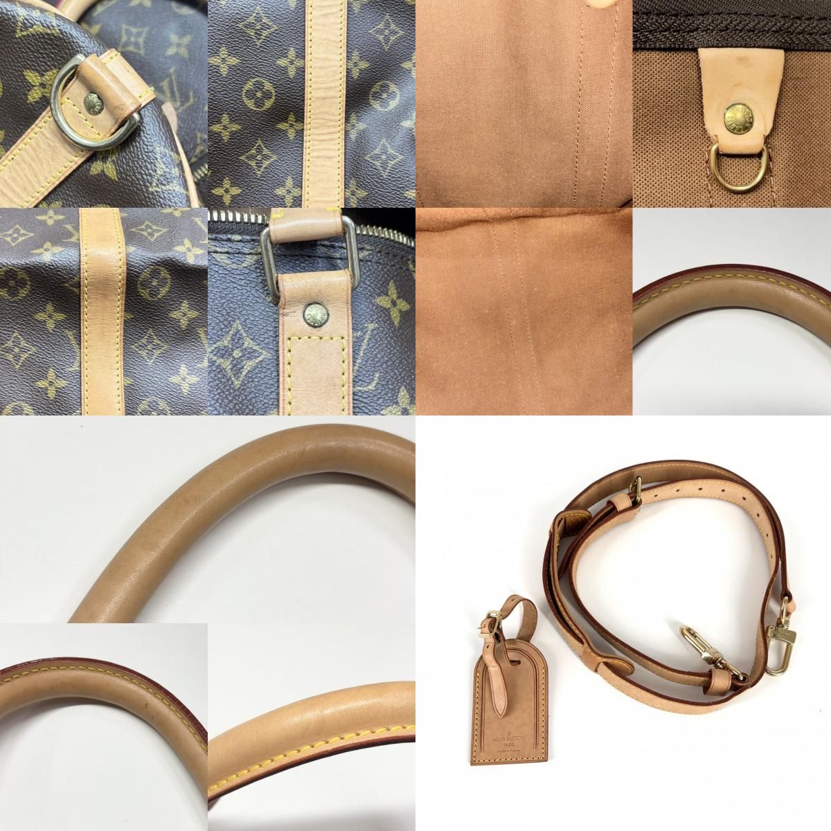 ルイヴィトン ボストンバッグ ユニセックス トラベルバッグ 旅行バッグ 斜め掛け モノグラム キーポルバンドリエール55 2WAY ショルダーバッグ LOUIS VUITTON M41414 ブラウン 茶 ゴールド金具 品 DECORATOM_COM_BR