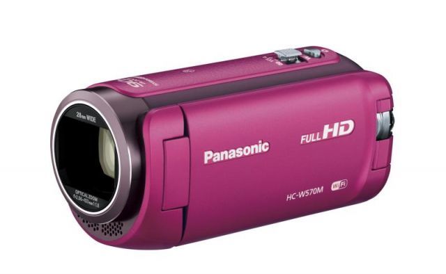 パナソニック HDビデオカメラ W570M ワイプ撮り 90倍ズーム ピンク HC