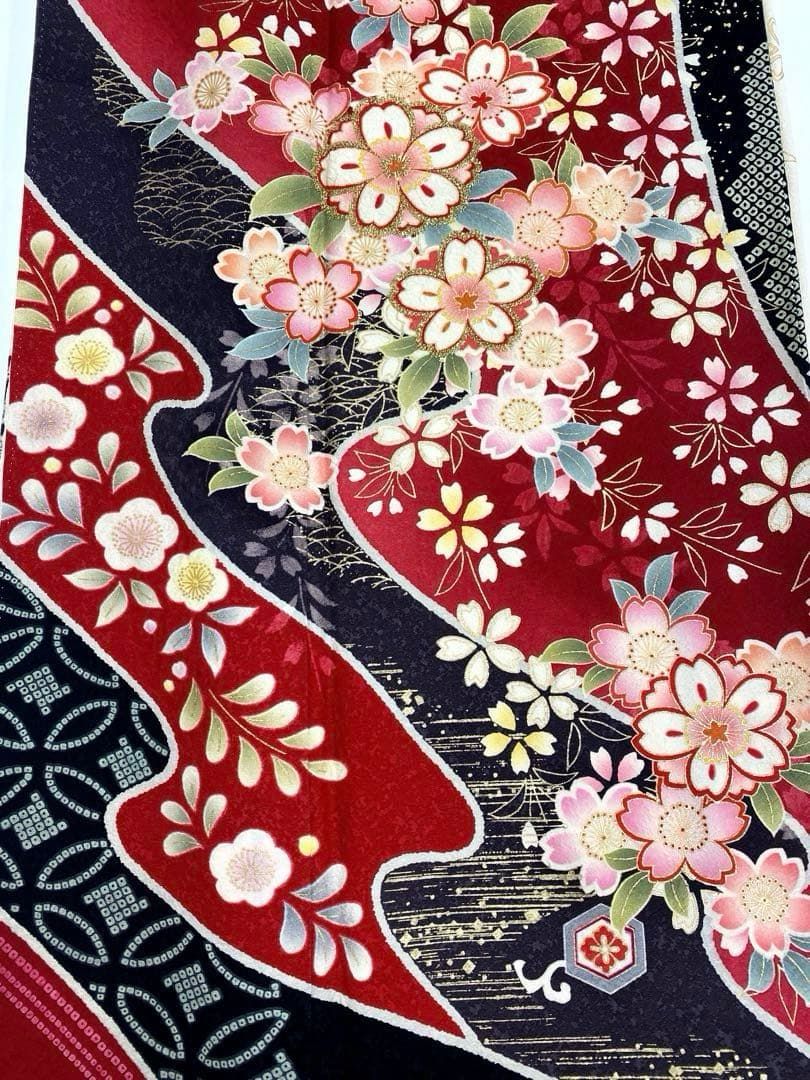 振袖 豪華 金彩 金刺繍 紋意匠 桜 身丈160cm 撥水加工済 - メルカリ