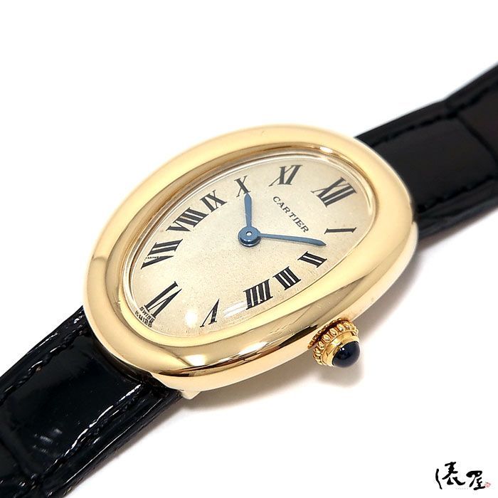 【ヴィンテージ】カルティエ K18YG ベニュワール 金無垢 美品 レディース 時計 腕時計 中古 イエローゴールド【送料無料】