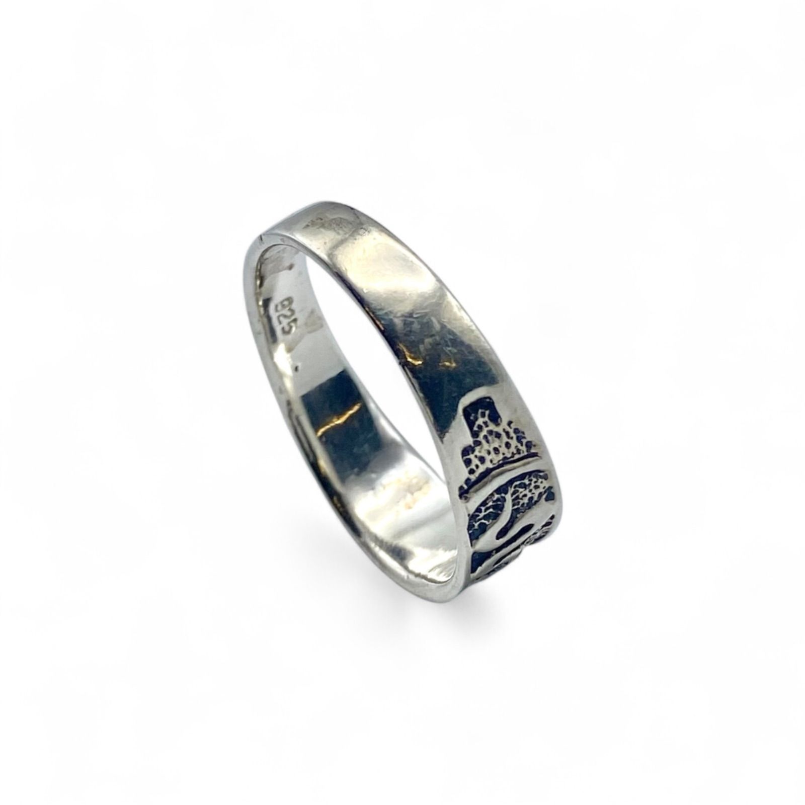 夜空の情景】スネーク Silver 925 刻印 90s Vintage Ring シルバー 