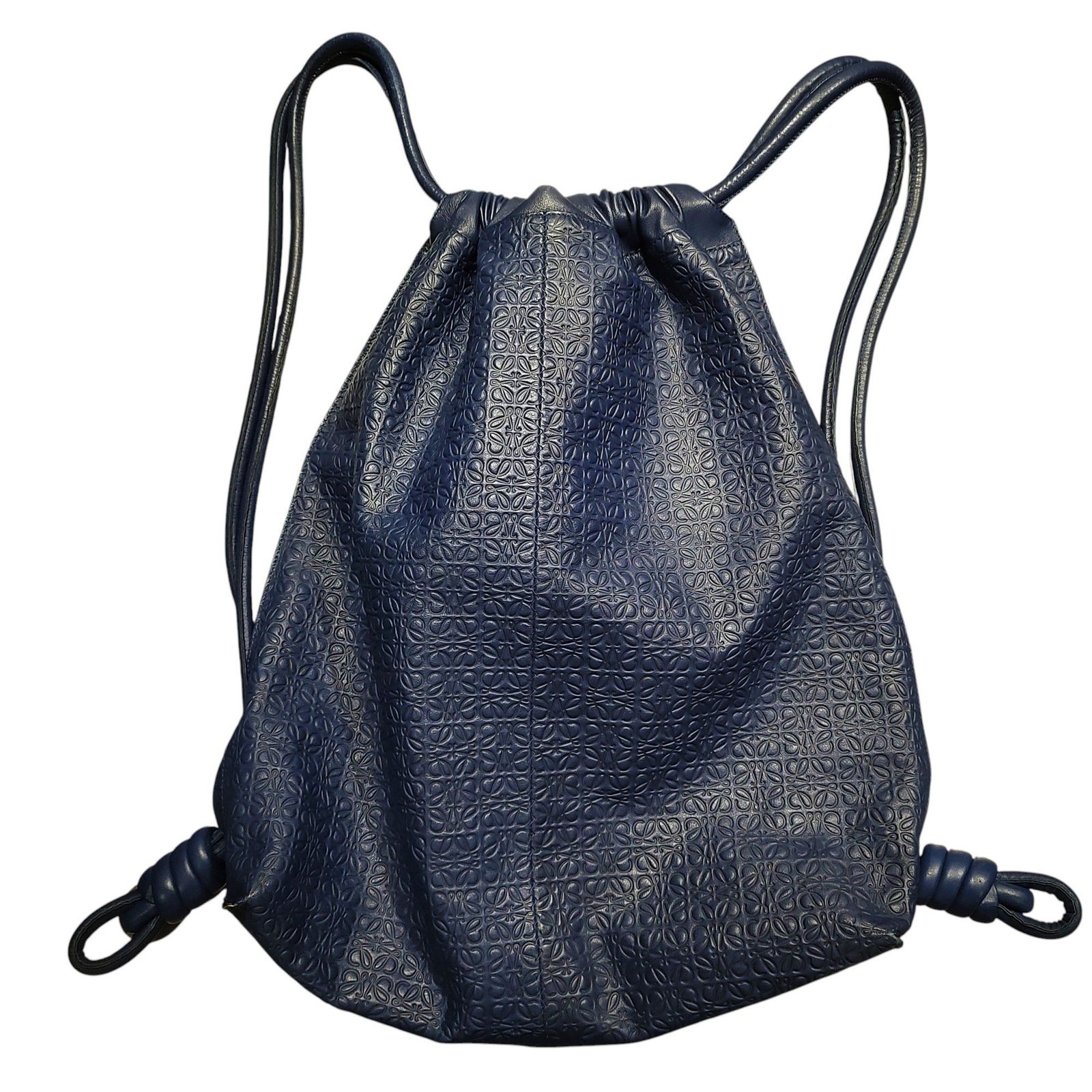 LOEWE ロエベ レザー アナグラム ナップサック リュックサック