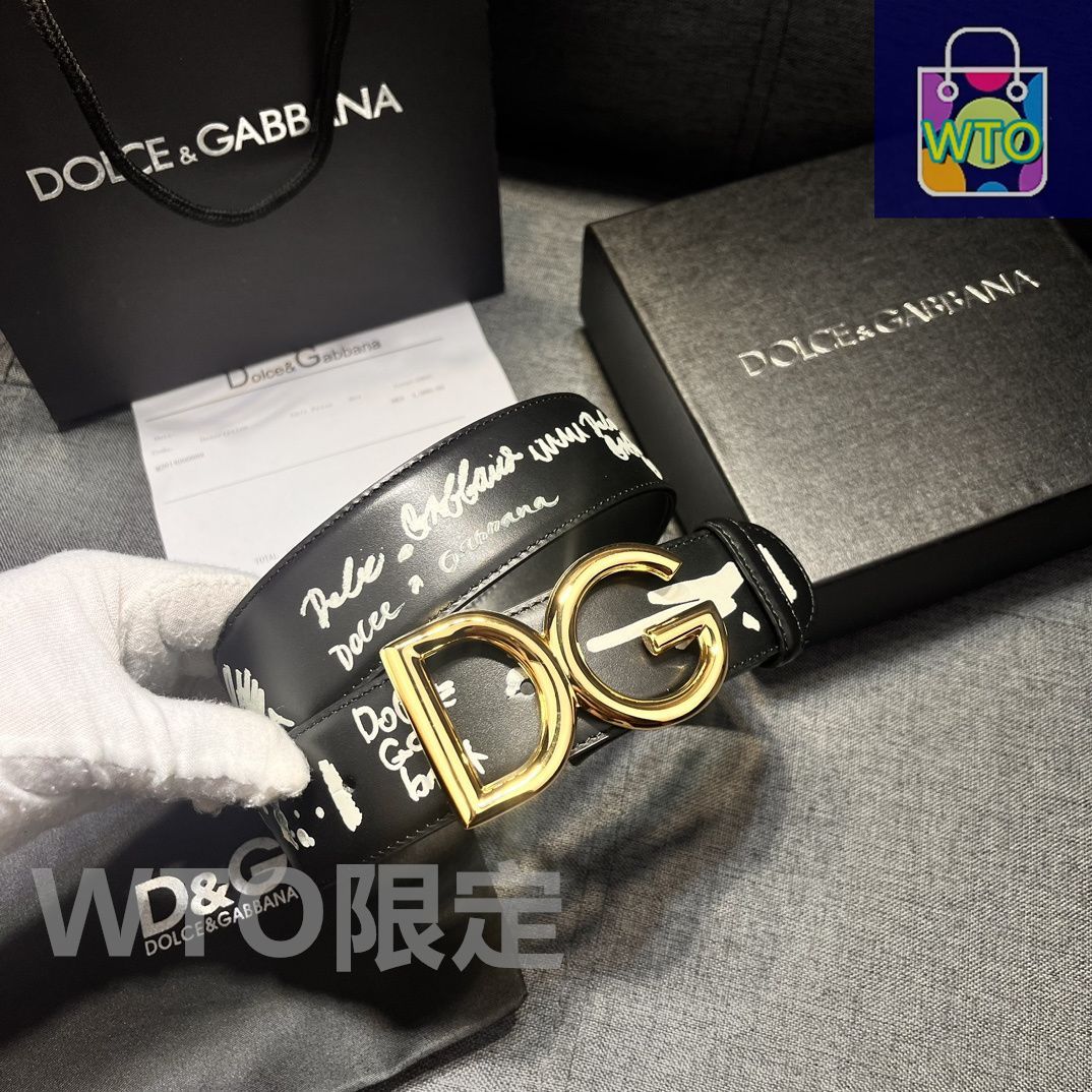 お値段交渉お気軽に✨うみか✨フォロー割さん DOLCE&GABBANA✨ベルト 今日特価】Dolce & Gabbana ドルチェ & ガッバーナ レザーベルト