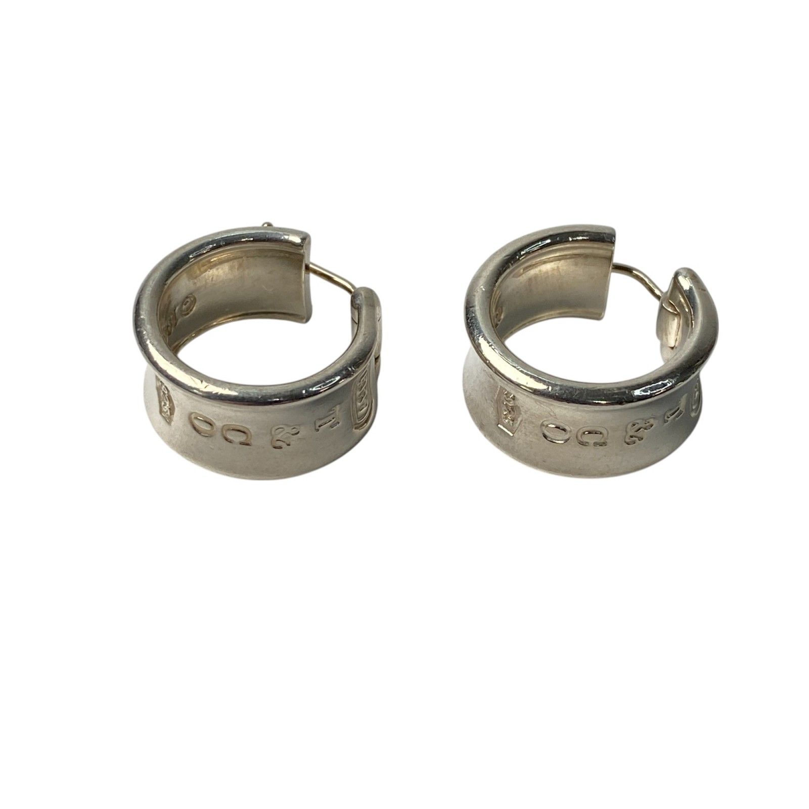 ティファニー ナロー フープピアス 1837 シルバー925 ミディアム 両耳