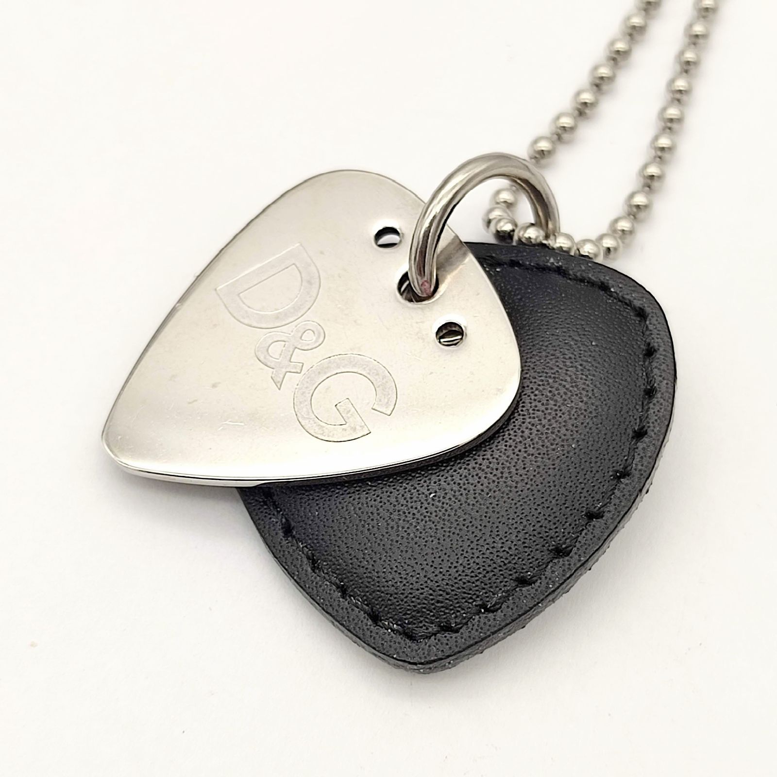 美品】D&G ドルチェ&ガッバーナ ギターピックモチーフロングネックレス