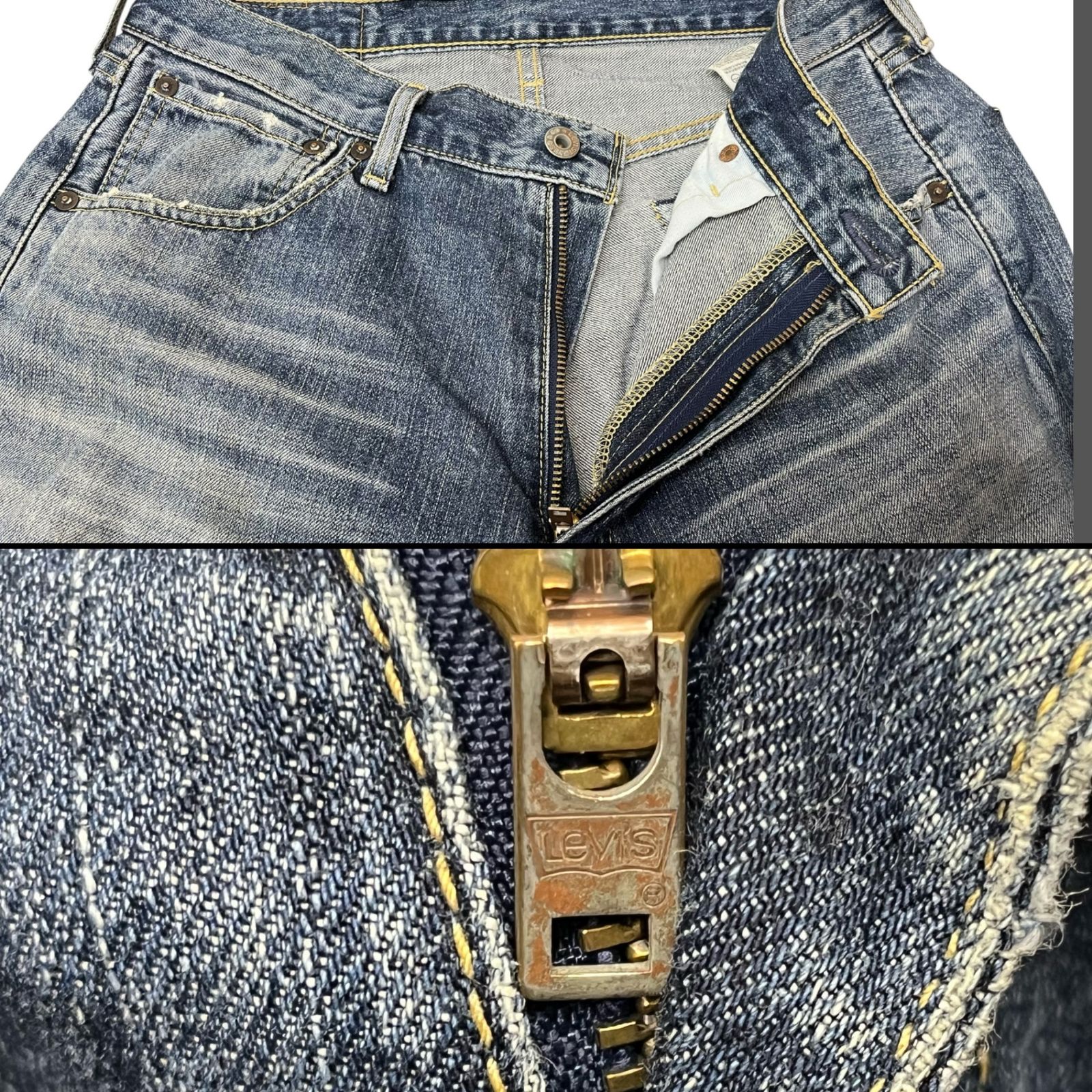 Levi's (リーバイス) 503 デニムパンツ ジッパーフライ レザーパッチ