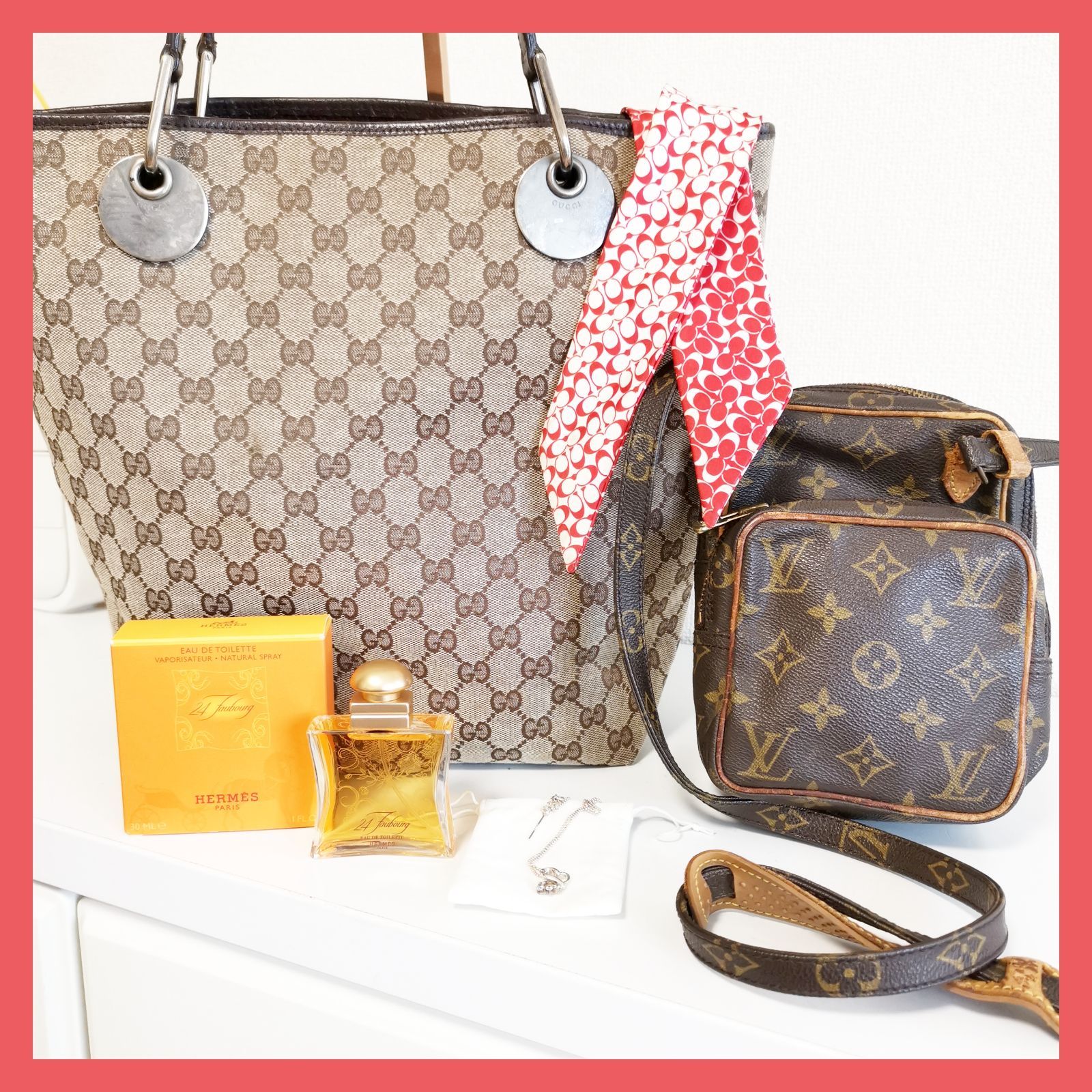 超得】送無!本物チェック済!ハイブランドバッグ小物5点セット!美品あり 