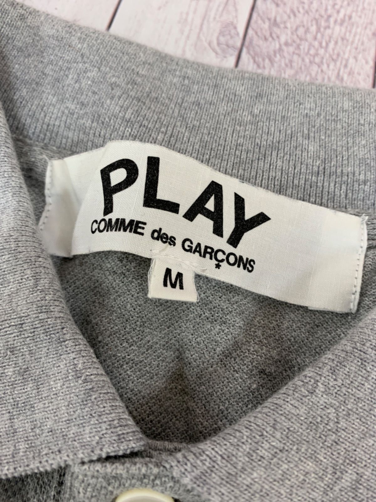 ☆PLAY COMME des GARCONS プレイ コムデギャルソン 半袖ポロシャツ M
