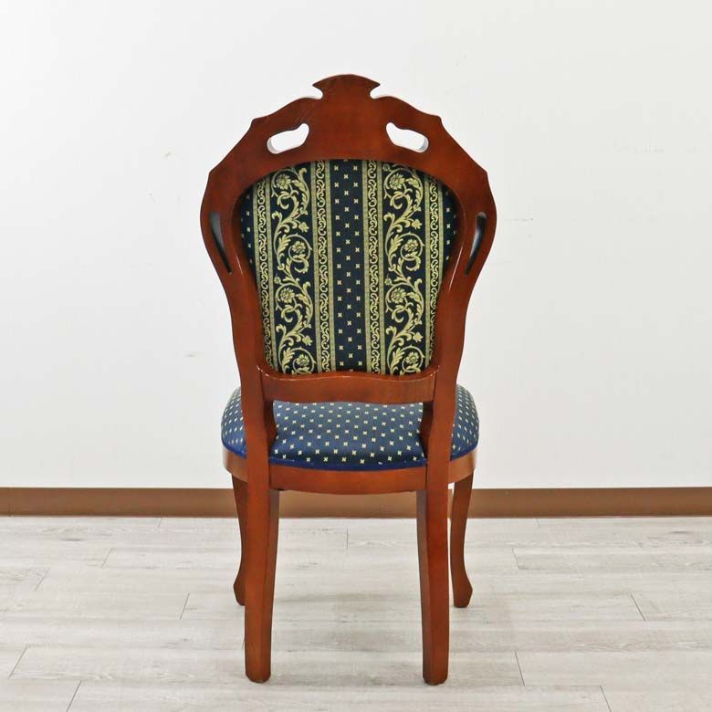 イタリア ダイニングチェア ブルー 木製 完成品 高級 CHIC-BL - メルカリ