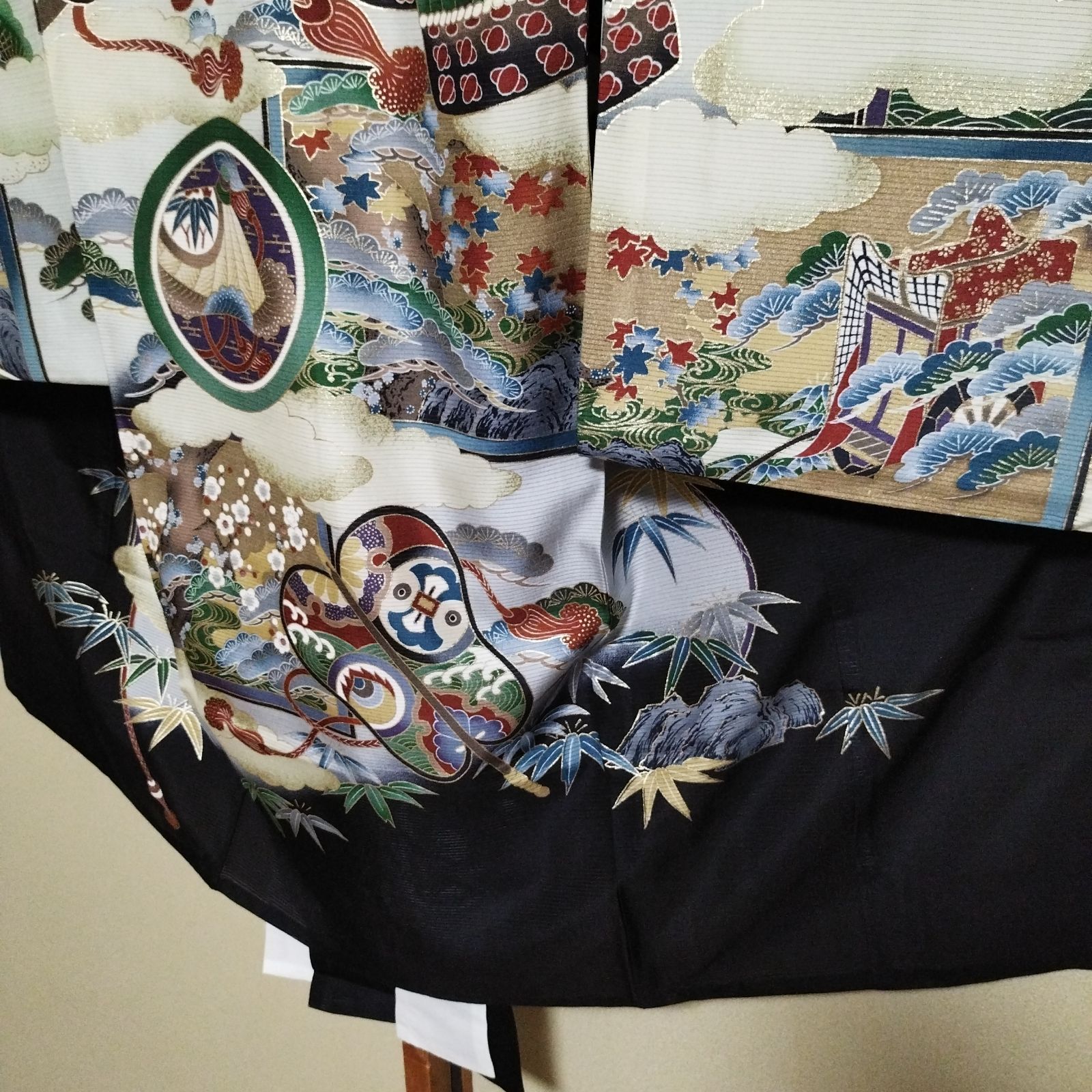 正絹 夏用絽お宮参りお初着物