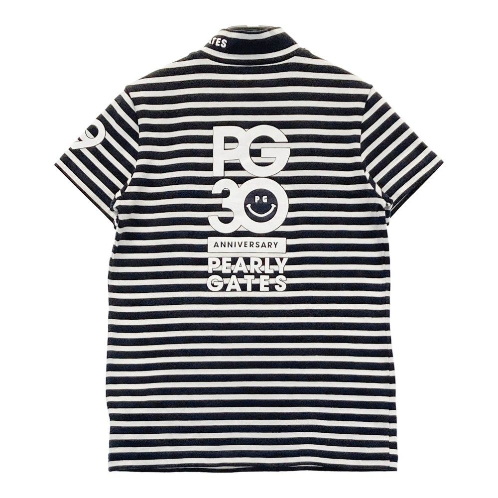 新品　PEARLY GATES サイズ０　トップス　ニコちゃん サイズ：0 PEARLY GATES パーリーゲイツ 30周年 ハイネック 半袖T