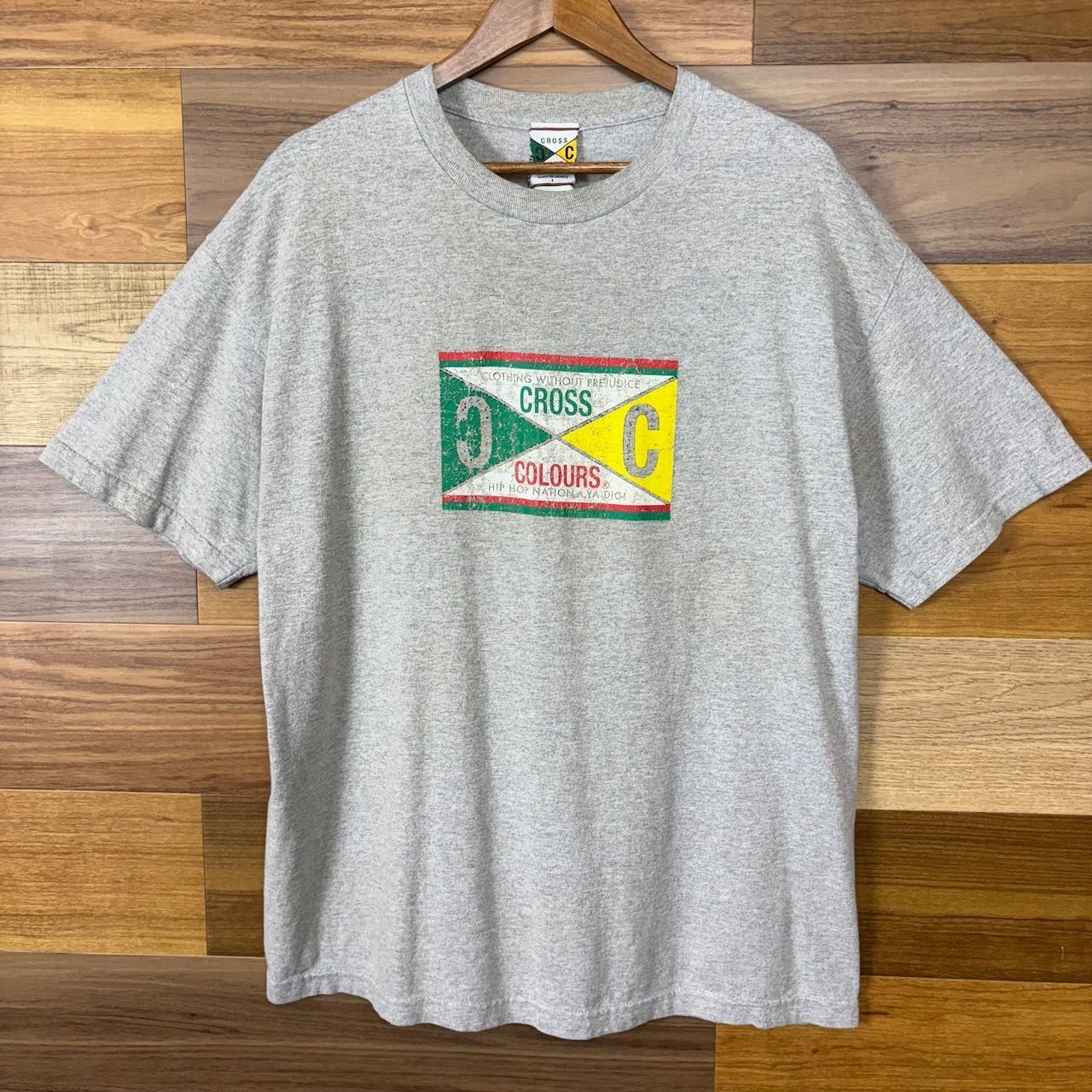 00s CROSS COLOURS クロスカラーズ ロゴ プリント T-sh Tシャツ サイズ 