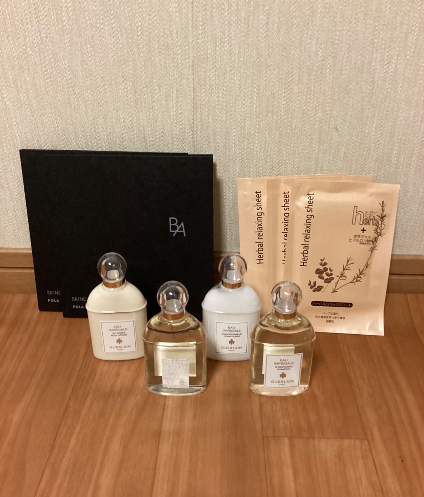 ファンタジースプリングス　グランドシャトー　アメニティ　ゲラン　BA POLA ディズニー ファンタジースプリングスホテル グランドシャトー