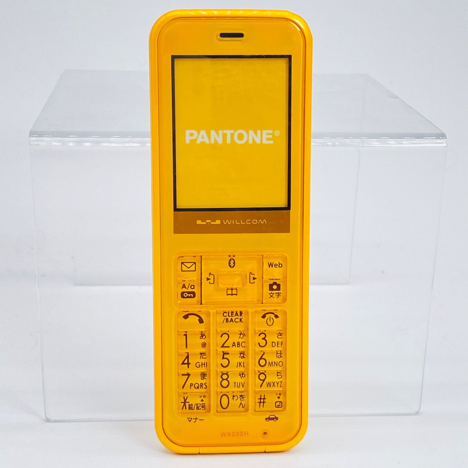 WILLCOM WX03SH ホワイト オレンジ PHS 2個セット