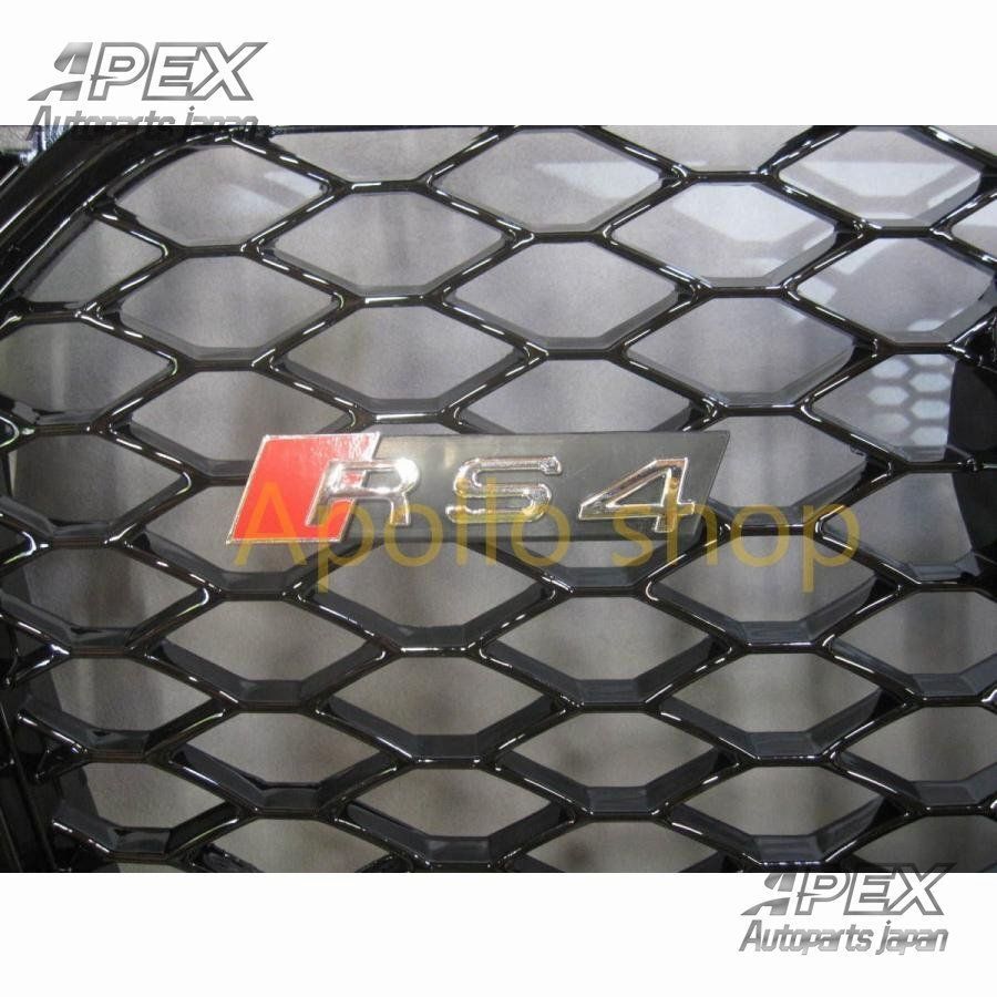 アウディA4 8K後期 RS4ルック ブラックフレーム ブラックメッシュ フロントグリル アバント TFSI FSI Sライン クワトロ セダン SE1.8 2.0 アウディ A4 8K 後期 RS4ルック ブラック フレーム ブラックメッシュ