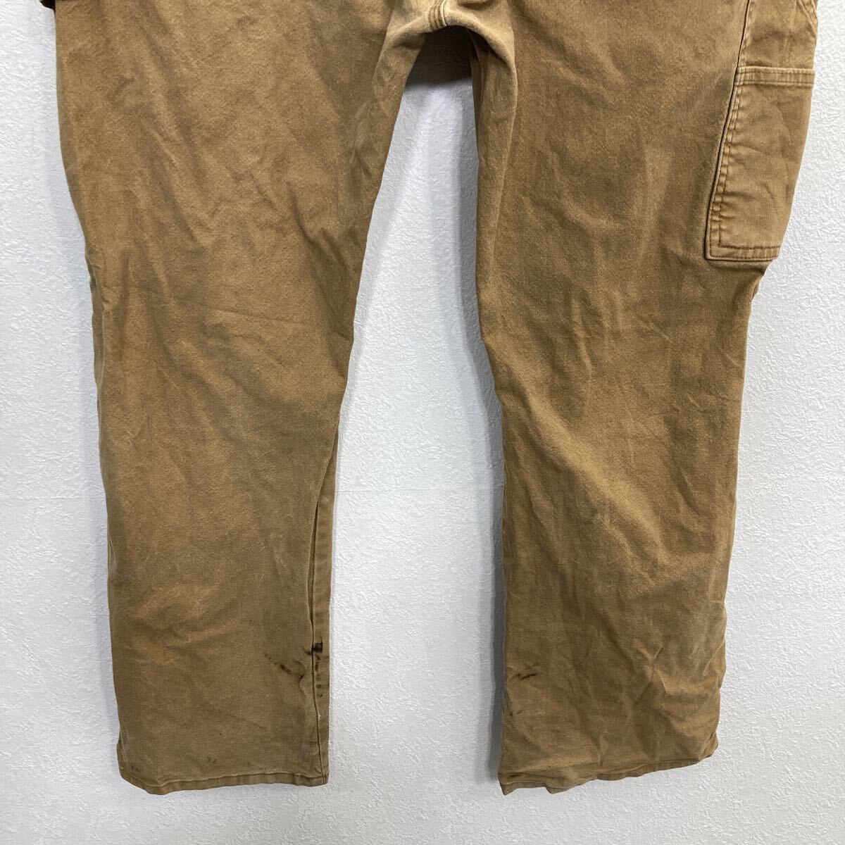Dickies ワークパンツ W40 ブラウン ディッキーズ ジップアップ