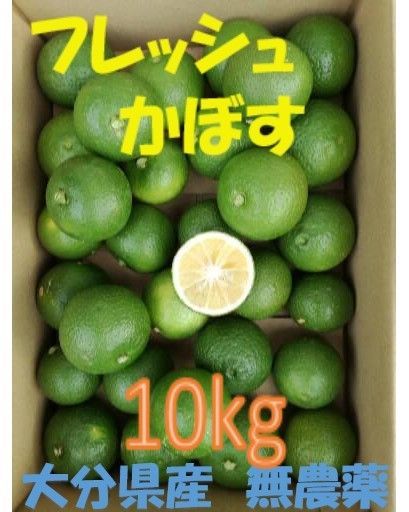 大分県名産 フレッシュ小ぶりかぼす 10kg 種なし - メルカリ