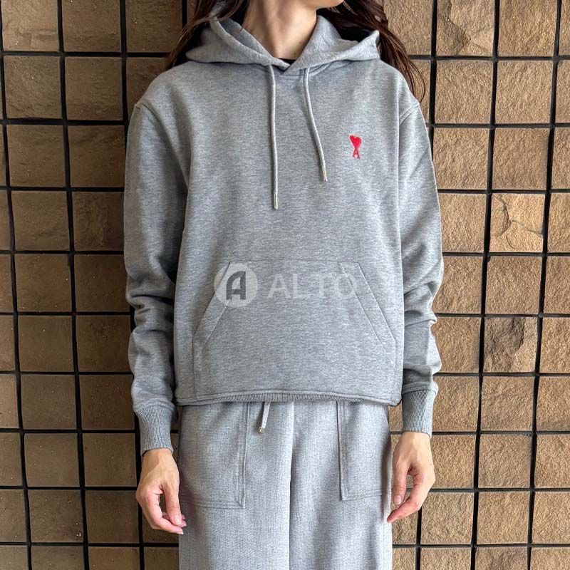 ☆2024秋冬入荷☆ AMI PARIS アミ パリス BFUSW200 パーカー 