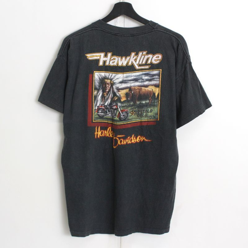 80s vintage HARLEY DAVIDSON 3Dエンブレム イーグル 半袖T