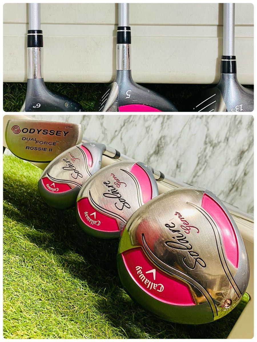 【良品】初心者推奨 キャロウェイ トブンダ レディースゴルフセット 10本 L Callaway キャロウェイ レディース ゴルフセット 10本セット