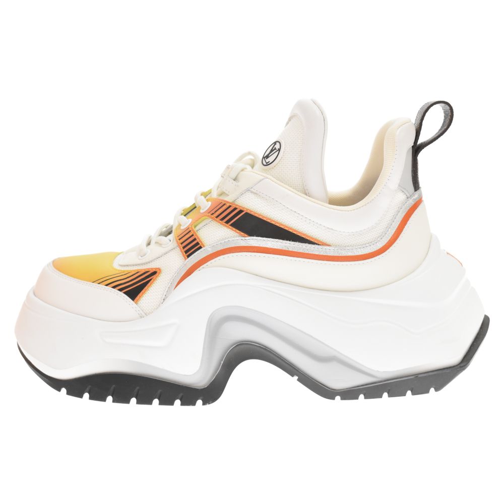 LOUIS VUITTON ルイヴィトン 23SS LVアークライト2.0 ラインスニーカー ホワイト/オレンジ 1ABHZZ/GO0213 LOUIS VUITTON (ルイヴィトン) 23SS LVアークライト2.0 ライン