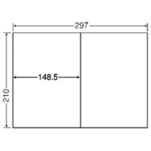 (業務用3セット) 東洋印刷 ナナ コピー用ラベル C2i A4／2面 500枚(代引不可) 東洋印刷 ナナ コピー用ラベル C2i A4／2面 500枚