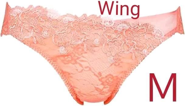 Wing　レシアージュ　ブラジャー＆ショーツセット　D75/M　オレンジ Wing レシアージュ ブラジャー＆ショーツセット D75/M オレンジ