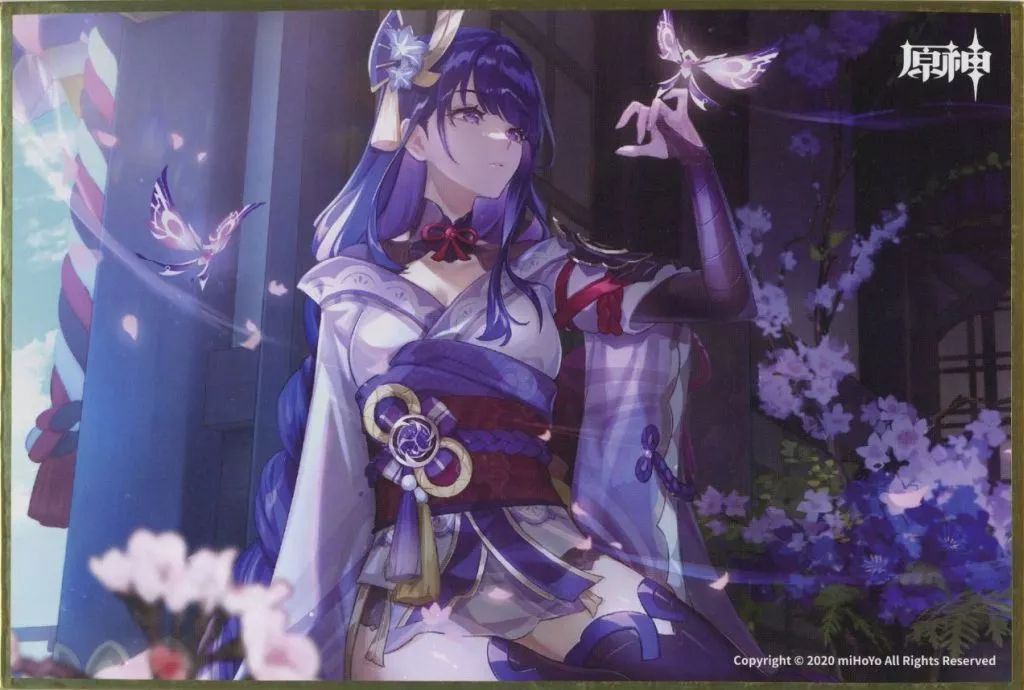 中古】紙製品 雷電将軍 2022年蛍火虫オフライン展示会シリーズ 色紙