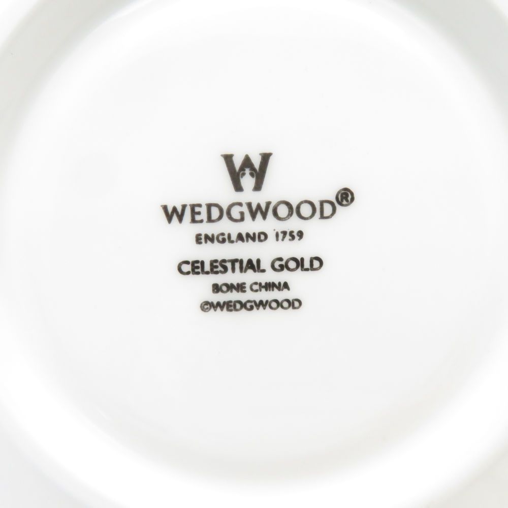 情報が満載。 ♥ WEDGWOOD ウェッジウッド セレスティアル ゴールド|プラチナ ティーカップ＆ソーサー 2客 ペア リー SC8971D1