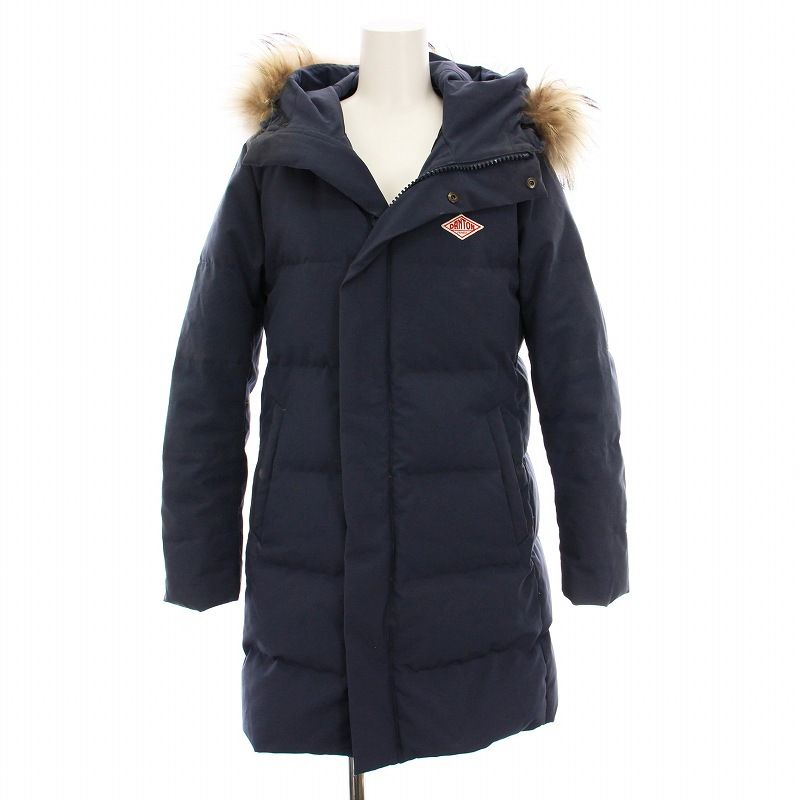 ダントン DANTON FAKE FAR HOODED DOWN COAT フェイクファー