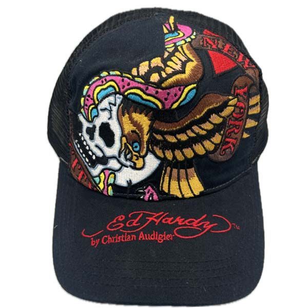 Ed Hardy/エド ハーディー メッシュトラッカーキャップ 00年代