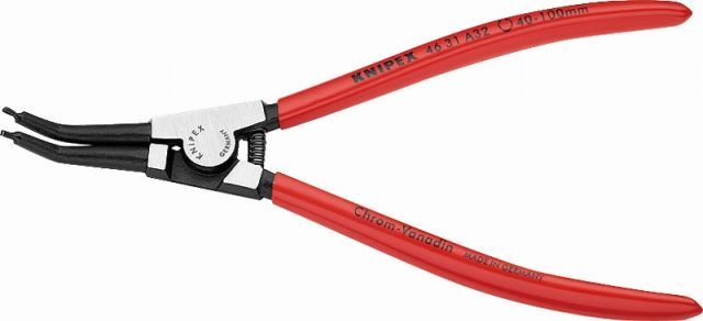 クニペックス(KNIPEX)軸用スナップリングプライヤー40-100mm45°ベントヘッド 4631-A32