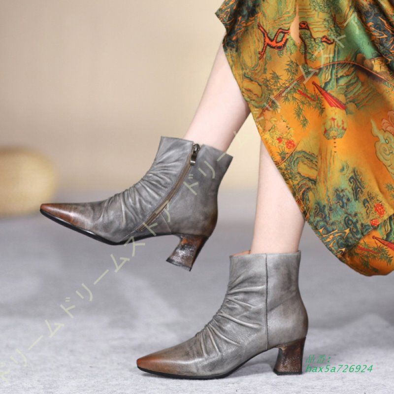 ブーティ プリーツ