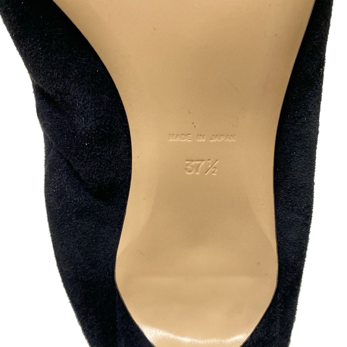 【美品】PIPPICHIC リボンパンプス 37 pippichic(ピッピシック) パンプス 37 1/2 レディース - 黒